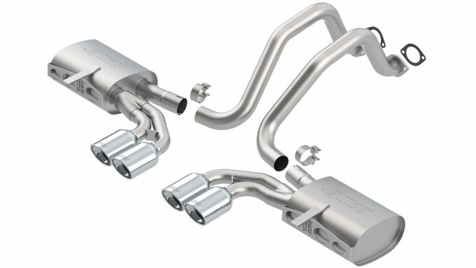 Touring Cat-Back Exhaust System <br> 97-04 Chevy Corvette 5.7L V8