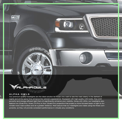LMX Series LED Projector Headlights w/ LumenX Light Bar <br> 04-08 Ford F-150