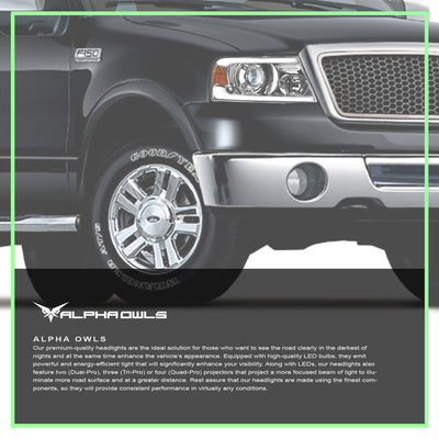 LMX Series LED Projector Headlights w/ LumenX Light Bar <br> 04-08 Ford F-150