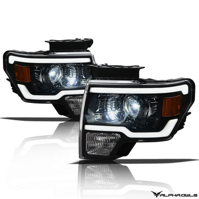 LMX Series LED Projector Headlights w/LumenX Light Bar <BR> 09-14 Ford F-150