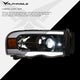 LMX Series LED Projector Headlights w/LumenX Light Bar <BR> 02-05 Dodge Ram 1500