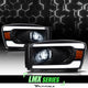 LMX Series LED Projector Headlights w/LumenX Light Bar <br> 06-08 Dodge Ram 1500