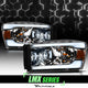 LMX Series LED Projector Headlights w/LumenX Light Bar <br> 06-08 Dodge Ram 1500