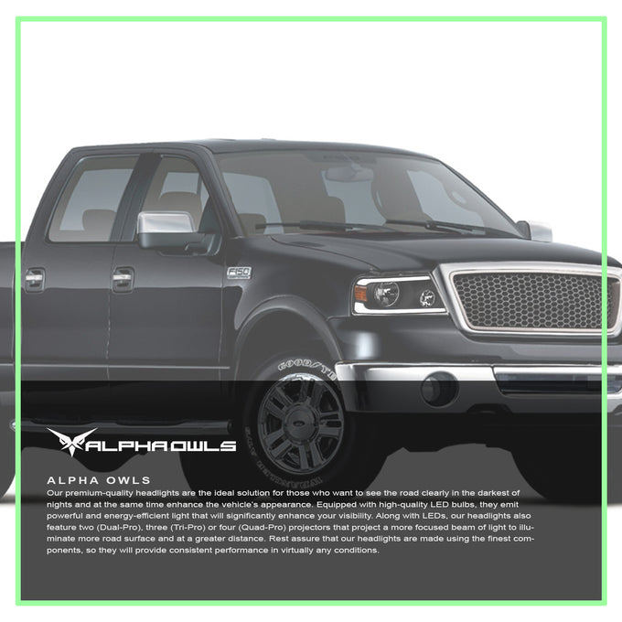 SQ Series Sequential Headlights W/LumenX Light Bar <br> 04-08 Ford F-150