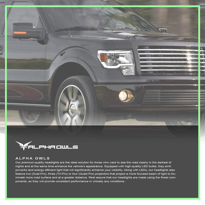 LM Series Crystal Headlights W/LumenX Light Bar <br> 09-04 Ford F-150
