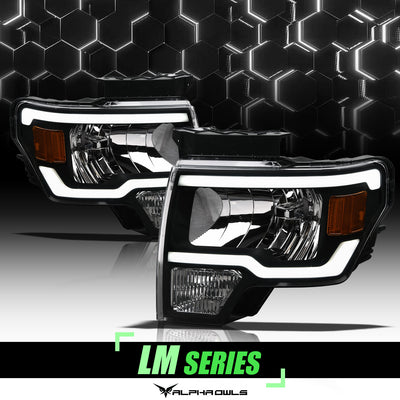 LM Series Crystal Headlights W/LumenX Light Bar <br> 09-04 Ford F-150