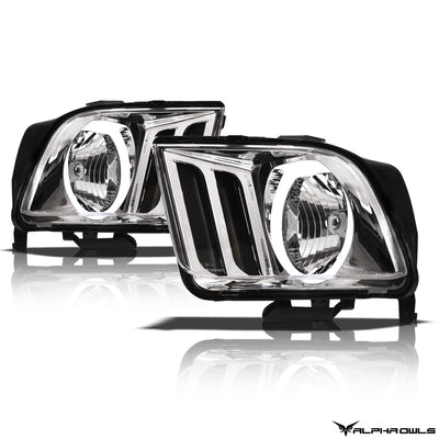 LM Series Crystal Headlights W/LumenX Halo <br> 05-09 Ford Mustang