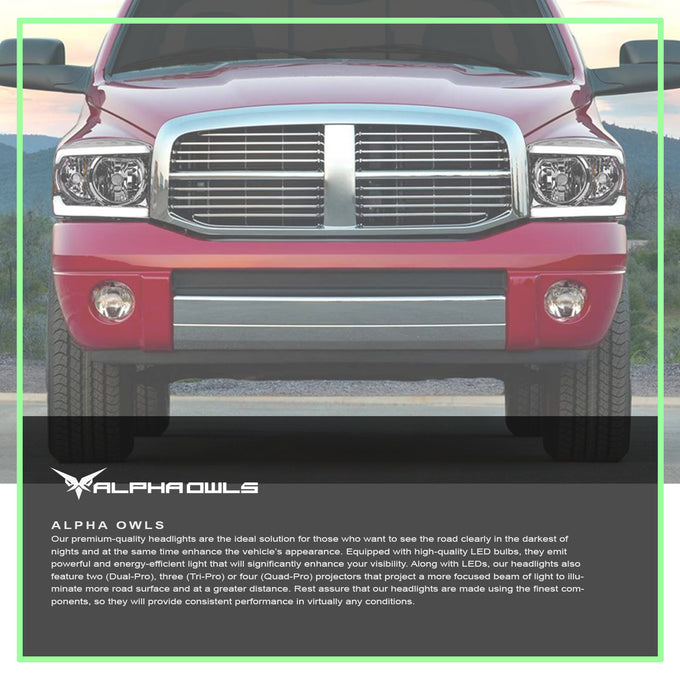 LM Series Crystal Headlights w/ LumenX Light Bar <br>09-10 Dodge Ram 1500