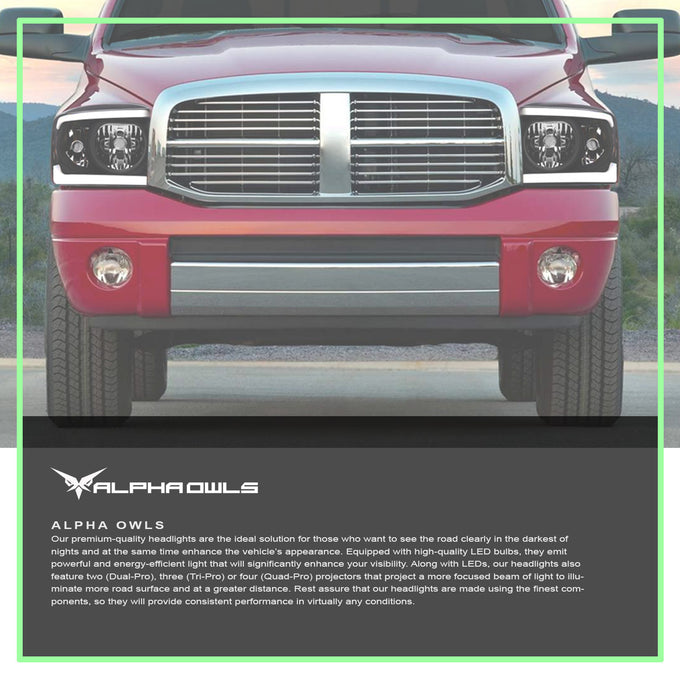 LM Series Crystal Headlights w/ LumenX Light Bar <br>09-10 Dodge Ram 1500