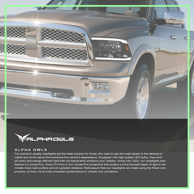 LM Series Crystal Headlights w/ LumenX Light Bar <br>09-10 Dodge Ram 1500