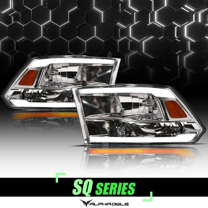 SQ Series Sequential Headlights w/ LumenX Light Bar <br>09-10 Dodge Ram 1500