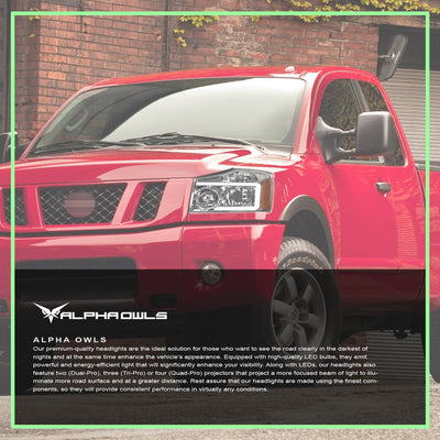 SQ Series Sequential Headlights W/LumenX Light Bar <BR> 04-05 Nissan Titan