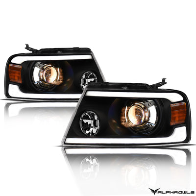 LMP Series Projector Headlights w/ LumenX Light Bar <br> 04-08 Ford F-150