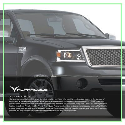 LMP Series Projector Headlights w/ LumenX Light Bar <br> 04-08 Ford F-150