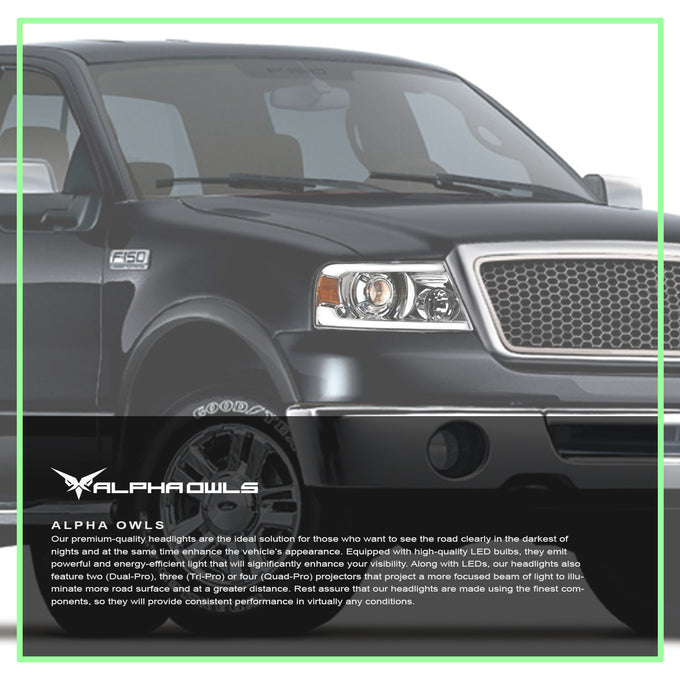 LMP Series Projector Headlights w/ LumenX Light Bar <br> 04-08 Ford F-150