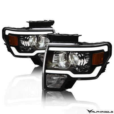 LMP Series Projector Headlights w/ LumenX Light Bar <br> 09-14 Ford F-150
