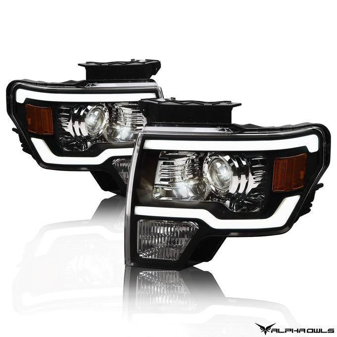 LMP Series Projector Headlights w/ LumenX Light Bar <br> 09-14 Ford F-150