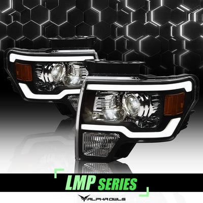 LMP Series Projector Headlights w/ LumenX Light Bar <br> 09-14 Ford F-150