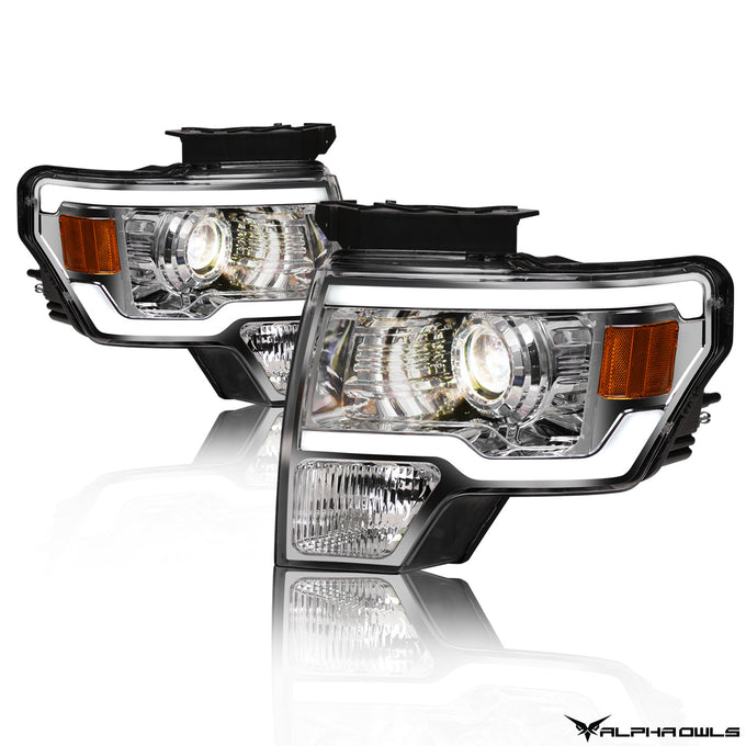 LMP Series Projector Headlights w/ LumenX Light Bar <br> 09-14 Ford F-150