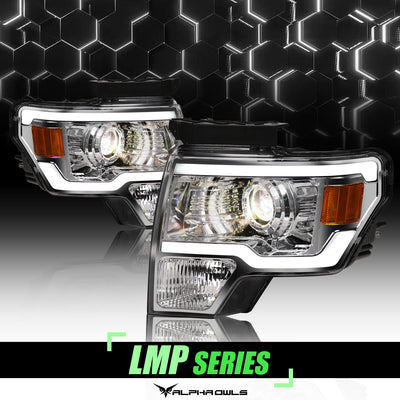 LMP Series Projector Headlights w/ LumenX Light Bar <br> 09-14 Ford F-150