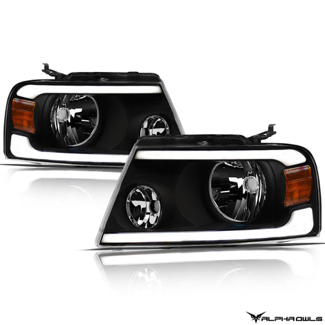LM Series Crystal Headlights w/ LumenX Light Bar <br>04-08 Ford F-150