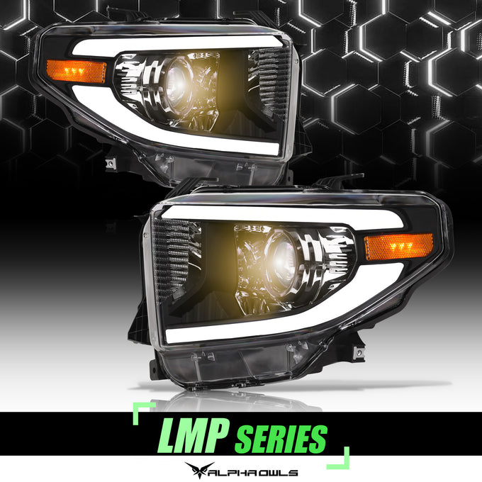 LMP Series Projector Headlights w/ LumenX Light Bar <BR> 14-21 Toyota Tundra