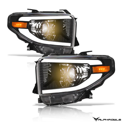 LMP Series Projector Headlights w/ LumenX Light Bar <BR> 14-21 Toyota Tundra