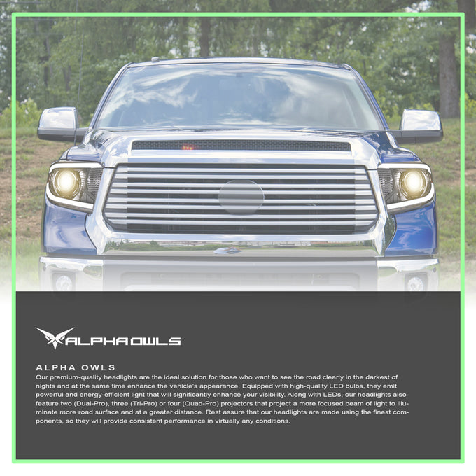 LMP Series Projector Headlights w/ LumenX Light Bar <BR> 14-21 Toyota Tundra