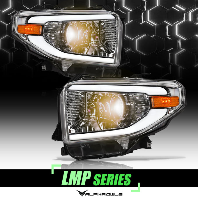 LMP Series Projector Headlights w/ LumenX Light Bar <BR> 14-21 Toyota Tundra