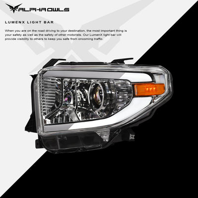 LMP Series Projector Headlights w/ LumenX Light Bar <BR> 14-21 Toyota Tundra