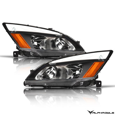 LM Series Crystal Headlights w/ LumenX Light Bar <BR> 03-07 Honda Accord