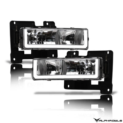LM Series Crystal Headlights w/ LumenX Light Bar <BR> 88-99 Chevy/GMC C/K Series, Blazer, Suburban, Tahoe, Yukon