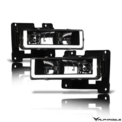 LM Series Crystal Headlights w/ LumenX Light Bar <BR> 88-99 Chevy/GMC C/K Series, Blazer, Suburban, Tahoe, Yukon