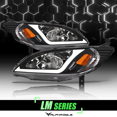 LM Series Crystal Headlights w/ LumenX Light Bar <BR> 04-05 Honda Civic