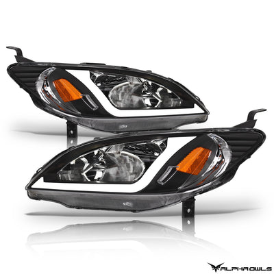 LM Series Crystal Headlights w/ LumenX Light Bar <BR> 04-05 Honda Civic