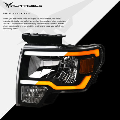 SQ Series Sequential Headlights W/LumenX Light Bar <BR> 09-14 Ford F-150