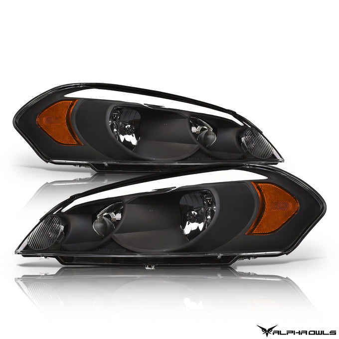 LM Series Crystal Headlights W/LumenX Light Bar <BR> 06-13 Chevy Impala