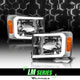 LM Series Crystal Headlights w/ LumenX Light Bar <br> 07-13 GMC Sierra 2500 3500 HD