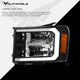 LM Series Crystal Headlights w/ LumenX Light Bar <br> 07-13 GMC Sierra 2500 3500 HD