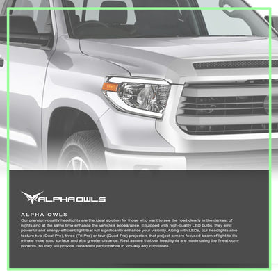 LM Series Crystal Headlights w/ LumenX Light Bar <BR> 14-21 Toyota Tundra