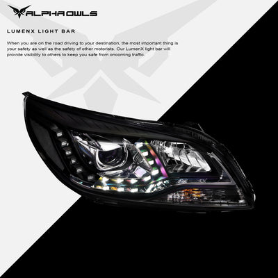 LMP Series Projector Headlights w/LumenX Light Bar <br> 12-15 Chevy Malibu