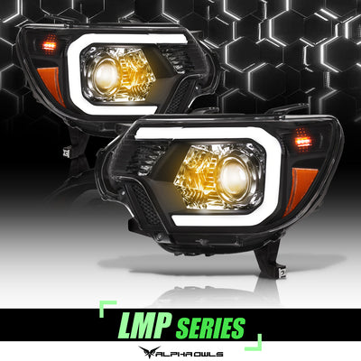 LMP Series Projector Headlights w/ LumenX Light Bar <br>12-15 Toyota Tacoma