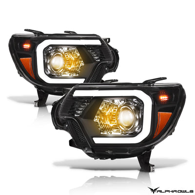 LMP Series Projector Headlights w/ LumenX Light Bar <br>12-15 Toyota Tacoma