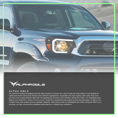 LMP Series Projector Headlights w/ LumenX Light Bar <br>12-15 Toyota Tacoma