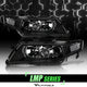 LMP Series Projector Headlights w/ LumenX Light Bar <br> 04-05 Acura TSX