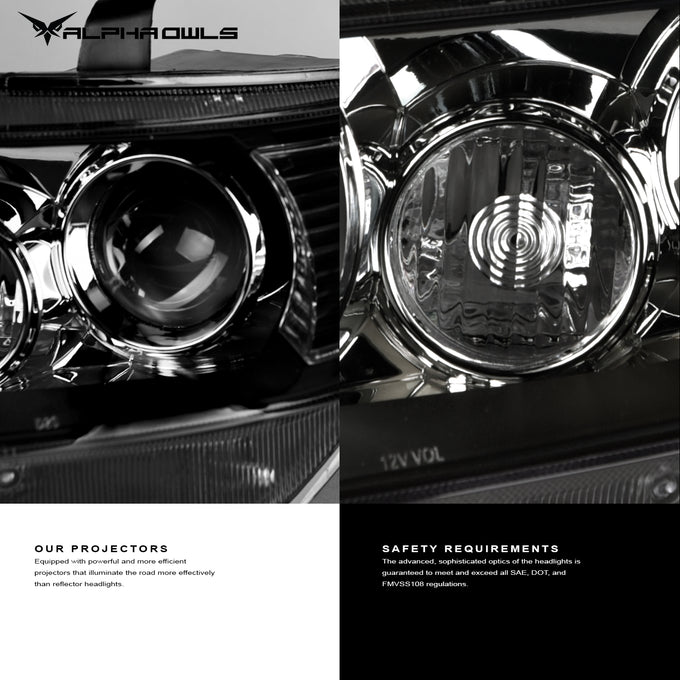 LMP Series Projector Headlights w/ LumenX Light Bar <br> 07-13 Toyota Tundra, 08-15 Sequoia