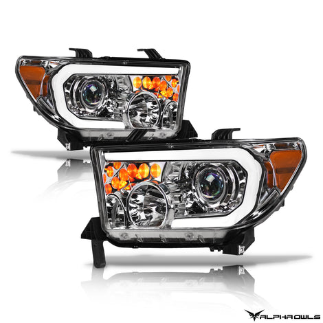 LMP Series Projector Headlights w/ LumenX Light Bar <br> 07-13 Toyota Tundra, 08-15 Sequoia