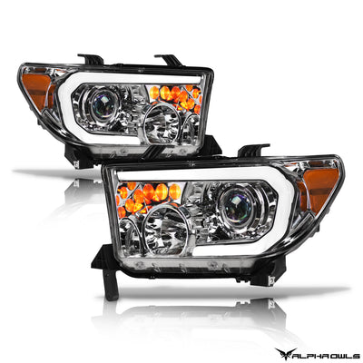 LMP Series Projector Headlights w/ LumenX Light Bar <br> 07-13 Toyota Tundra, 08-15 Sequoia