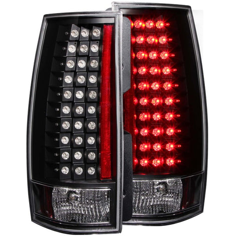 Black G4 LED Taillights <br> 07-14 Chevy Suburban, Tahoe