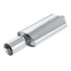 Thumper Boomer Muffler Oval 2.25in. In 4in Tip <br> Universal Fit